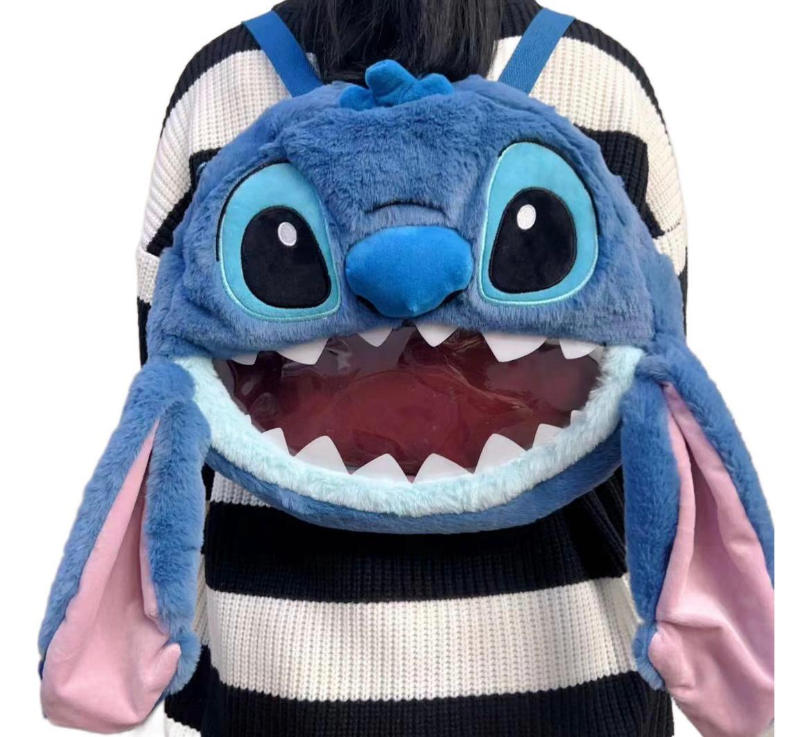Miniatura 7 de MORRAL MALETA CARA STITCH FELPA ESCOLAR